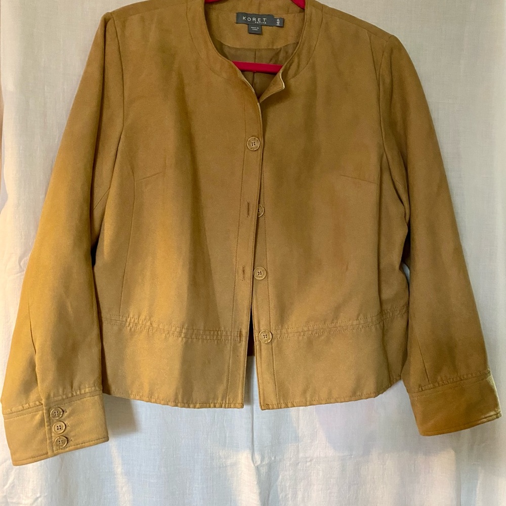 Suede like blazer